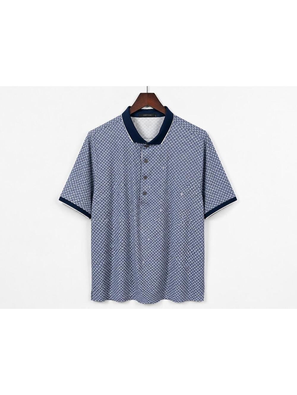 Greyson Polo NWOT Men L Blue Manga Corta Performance Golf SS